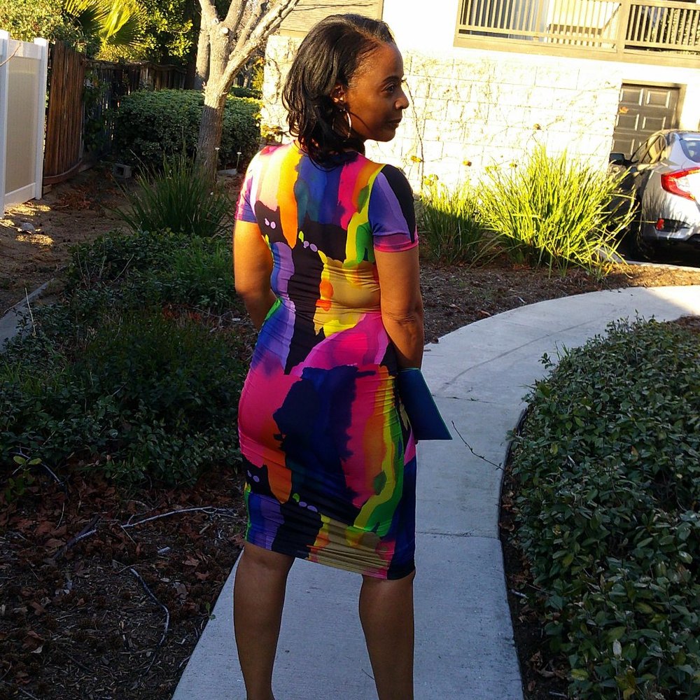 Splashes of  Color Dress - Picture 5 of 6